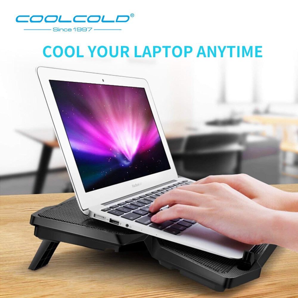 Coolcold Laptop Cooler Laptop Cooling Pad Laptop Fan Cooler Notebook A ...