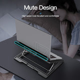 Coolcold 7 Adjustable Heights Six High Speed Fans Strong Cooling Gaming Laptop Cooler with LED Screen