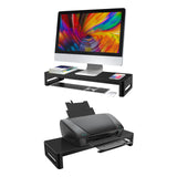 Monitor Stand Monitor Riser with Keyboard and Mouse Storage Desk Organizer for Laptop Computer Up to 27 inches and 66 pounds