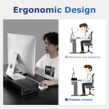 Monitor Stand Monitor Riser with Keyboard and Mouse Storage Desk Organizer for Laptop Computer Up to 27 inches and 66 pounds