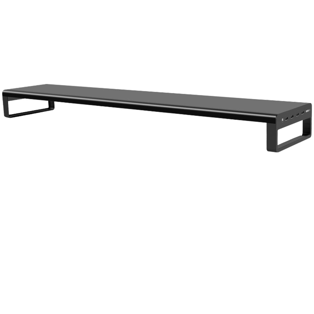 Dual Monitor Stand Aluminum Monitor Riser with Wireless Charging and 4 ...