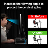 Trapezoid Monitor Stand Riser with Extra Storage Durable Powerful Desk Organizer Suitable for Computer Display, Laptop, Monitor