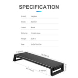 Trapezoid Monitor Stand Riser with Extra Storage Durable Powerful Desk Organizer Suitable for Computer Display, Laptop, Monitor