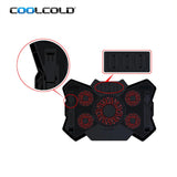 Coolcold New Product 7 Viewing Angles Notebook Cooler Pad LED Light Gaming Notebook Cooler Stand For 17inch
